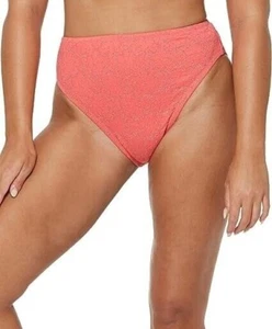 Jessica Simpson Women's High-Waist Swim Bikini Bottom, Mandarin Floral, Small - Picture 1 of 2