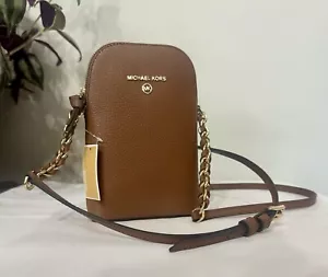 Michael Kors Jet Set Small Crossbody Bag In Brown NWT Phone Crossbody - Picture 1 of 10