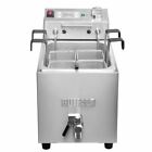 Buffalo Pasta Cooker with Tap and Timer in 430 Stainless Steel - 8L