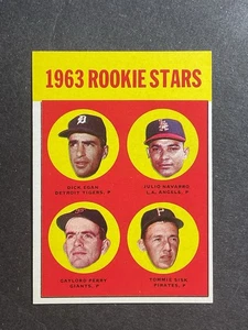 1963 Topps Rookie Stars Featuring Gaylord Perry 169 NM/Mt E4 - Picture 1 of 2