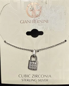 Collar Giani Bernini plata esterlina circonita cúbica colgante 20" - Imagen 1 de 3