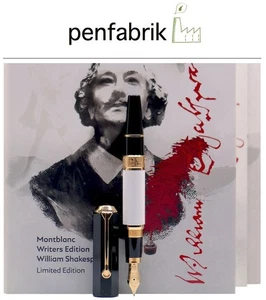 MONTBLANC Writers Edition William Shakespeare FÜLLFEDERHALTER 114348 NEU OVP - Picture 1 of 8