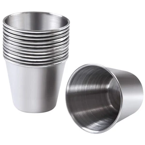 12 Pieces Stainless Steel Shot Cups Stainless Steel Shot Glass Drinking Tumbl... - Picture 1 of 7