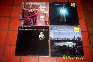BARBRA STREISAND ( 4 ) LP lot: OWL & PUSSYCAT / 3rd ALBUM / 3 / CENTRAL PARK vg+ - Picture 1 of 1