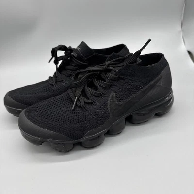 Nike Air Vapormax Flyknit Triple Black 2.0 2017 849558 Men's Size 8 - Image 1 of 4