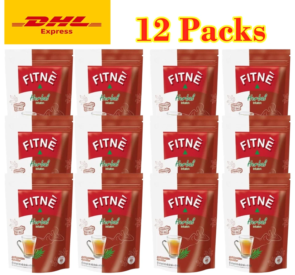 3 Packs FITNE Herbal Tea Original Weight Loss Laxative Detox Fat Burn Slim Fast