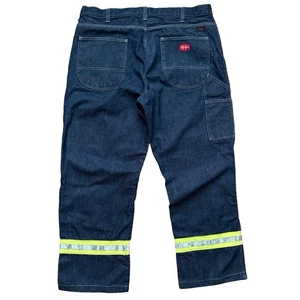Dickies Pantalone Uomo 40x30 Blu Arco Classificato Ignifugo Riflettente Falegname Denim - Foto 1 di 10