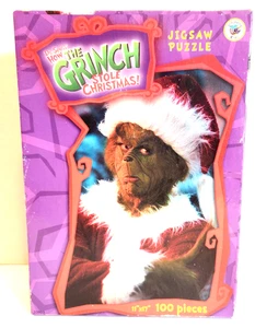 Dr. Seuss Der Grinch stahl Weihnachten 100-teiliges Puzzle 11 x 17 Zoll versiegelt Vintage - Bild 1 von 1