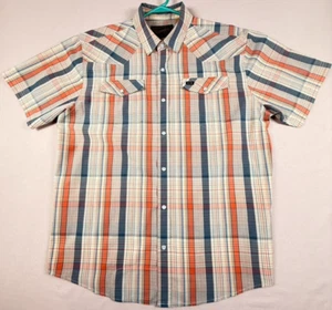 Howler Brothers Pearl Snap Men’s Western H Bar B Vintage Shirt Sz L Short Sleeve - Picture 1 of 15