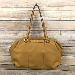 Foley + Corinna Isla Faux Leather Shoulder Bag Yellow Tan Zip Snap Closure - Picture 1 of 10
