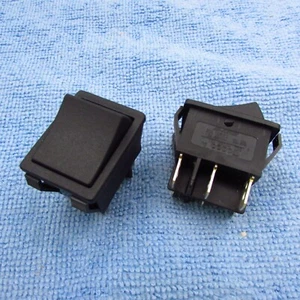 Qty 2  E-Switch Rocker Switch DPDT 20A (AC) 125 V Panel Mount, Snap-In, ON-ON  - Picture 1 of 5