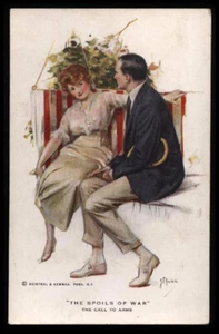 cartolina d'epoca-post card-DONNINE-WOMAN-LADY-FRAU-FEMME the spoils of war - Imagen 1 de 1