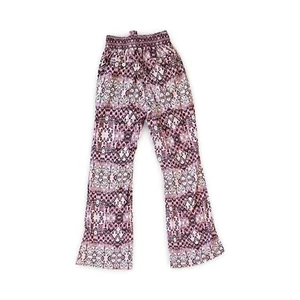 Rewash Smocked Waisted Pants Woman's Medium Wide Leg Pink Boho Festival Bottoms - Picture 1 of 8