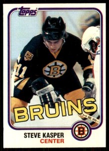 1981-82 Topps Steve Kasper Rookie Boston Bruins #68