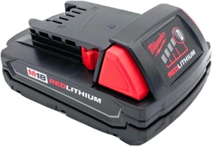 Milwaukee M18 1.5 Ah 18V Red Lithium Ion Battery 48.11.1815 for Impact Drill - Picture 1 of 12