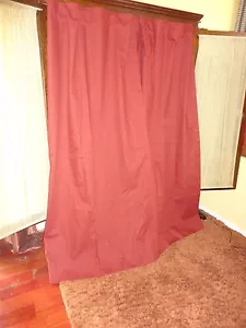 JCP RUST RED HIDDEN TAB (PAIR) LINED BLACKOUT PANELS CURTAINS 100% COTTON 40X71 - Picture 1 of 8