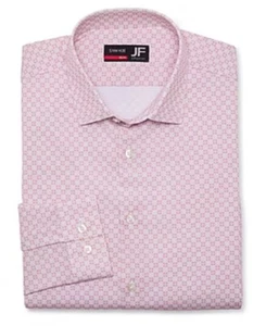 JF Mens Slim Fit Wrinkle Free Long Sleeve Dress Shirt Size XL Pink Floral | $65 - Picture 1 of 4