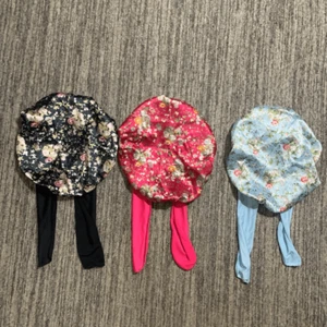 3 Piece Kids Satin Silky Hair Bonnets Sleeping Caps for Girls Boys Elastic Band - Picture 1 of 3