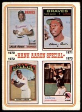 1974 Topps Hank Aaron 1970-73 HL    #6
