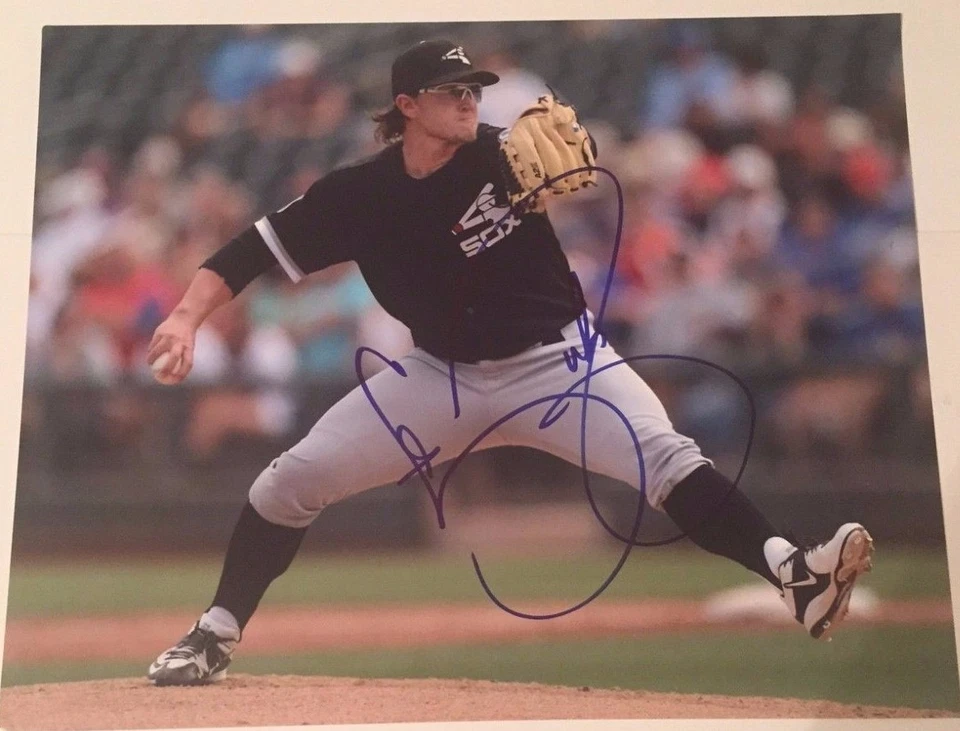 FOTO FIRMADA POR CARSON FULMER 11X14 CHICAGO WHITE SOX CERTIFICADO DE AUTENTICIDAD Foto 1 de 1