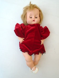 Vintage 1950er Vogue Ginny Puppe im roten Kleid 15" hoch - Bild 1 von 7