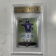 2014 Topps Chrome Mini Teddy Bridgewater Rookie On Card Auto BGS 9.5 #173