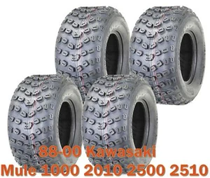 Set 4 Sport ATV Tires 22x11-10 6PR for 88-00 Kawasaki Mule 1000 2010 2500 2510 - Picture 1 of 4