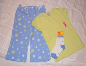 Gymboree RAINBOW SHERBET Green Blue Capris Pants Top & Sock Set NWT 6 yrs - Picture 1 of 6