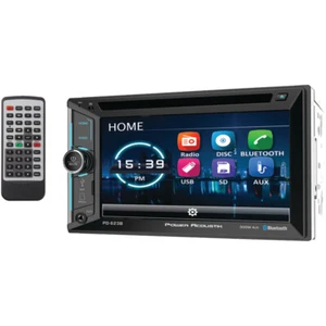 Power Acoustik PD-623B 6.2-In., Car In-Dash Unit, Double-DIN DVD Receiver wit... - Picture 1 of 1