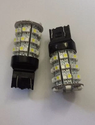 2 piezas 7443 60 SMD LED Switchback Doble Colores 30 piezas Ámbar 30 piezas LED Blanco Tipo 2  Foto 1 de 4