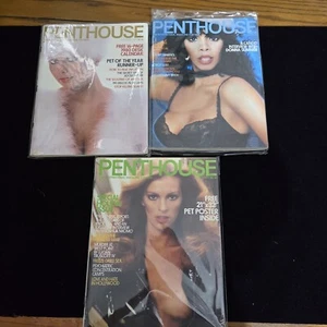 Lot 3 Penthouse Magazine All Complete 1979 January July December - Picture 1 of 5