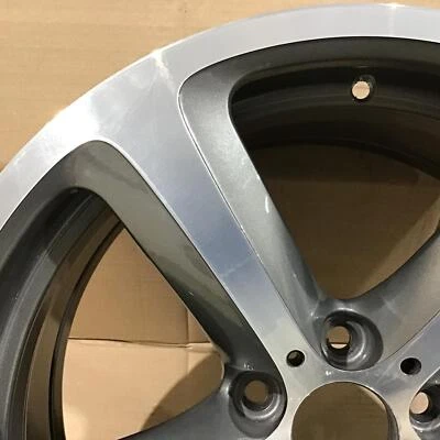 2006-2010 Bmw 650I 71216 Wheel 19 X 8-1/2 5 Spoke Rim Grey Machined 36116777353 - Image 1 of 4