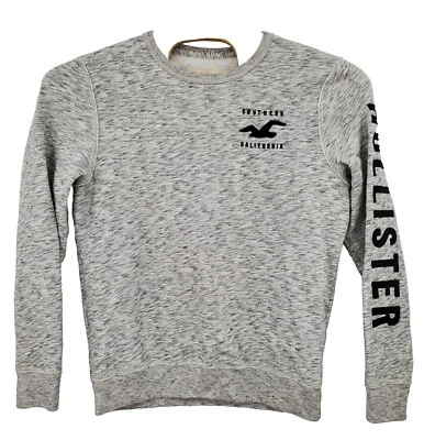 Sudadera Pullover Hollister California Gris Para Mujer Talla Grande Invierno Otoño Foto 1 de 4