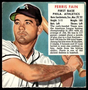 Ferris Fain | 1952 Red Man #AL7 | Sin pestaña | Muy bueno - Imagen 1 de 2