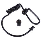 Black replacement coil acoustic air tube earplug for radio earpiece headset W4ZJ