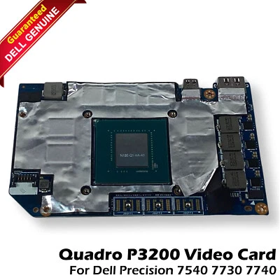 Dell Precision 7540 7730 7740 Nvidia Quadro P3200 6GB GPU 8G6F0 N18E-Q1-KA-A1 - Image 1 of 4