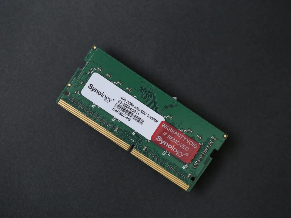Synology D4ES02-4G 4GB DDR4 3200Mhz ECC CL22 Memory SO-DIMM Memory - Image 1 of 1