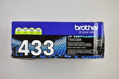 Cartucho de tóner negro de alto rendimiento Brother genuino TN433BK SIN CAJA DE VENTA AL POR MENOR Foto 1 de 4