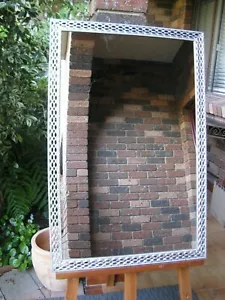 Industial Style Silver Metal Framed Mirror 90cmx60cm - Picture 1 of 6