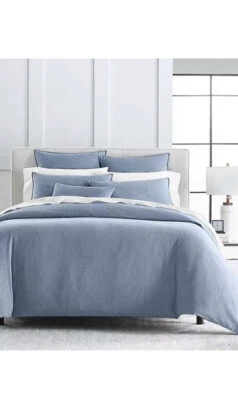 Hotel Collection Herringbone Lux Flannel King Duvet Cover +(2) Shams,$650 - Image 1 of 3