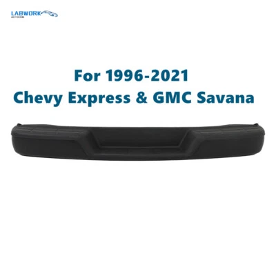 Rear Bumper For Chevy Express & GMC Savana 1996-21 Steel W/o Park Assist Sensor Foto 1 de 4