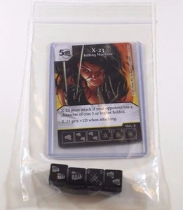 Marvel Dice Masters Uncanny X-Men UXM * X-23 * RARE Uncommon Set CUR + 4 DICE - Picture 1 of 1