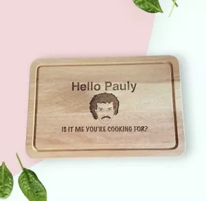 Tabla de cortar Lionel Richie grabada con láser personalizada - Imagen 1 de 8