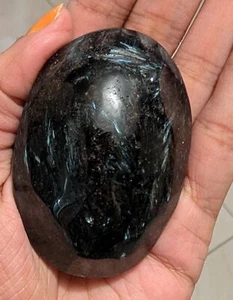 Arfvedsonite with Eudialyte Palmstone (108g) - Picture 1 of 2