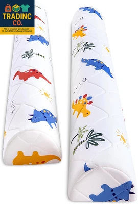 Paquete de 2 parachoques de cama de espuma premium para niños pequeños, rieles de cama antideslizantes para niños pequeños para Foto 1 de 4