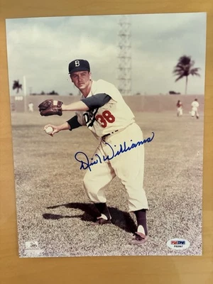 Dick Williams Signed 8x10 Photo PSA COA- MLB Brooklyn/ LA Dodgers, Red Sox -HOF - Image 1 of 4