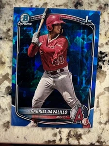 2025 BOWMAN CHROME SAPPHIRE PROSPECT 1st CARD ANGELS GABRIEL DAVALILLO #BCP-178 - Picture 1 of 1