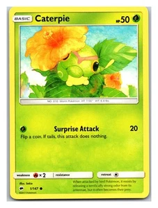 SM - Burning Shadows #1/147 Caterpie - Picture 1 of 2