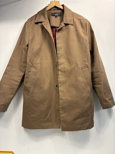 Paul Costelloe Herren Jacke M Braun Duschfest Mantel Karofutter Smart Freizeit  - Bild 1 von 7