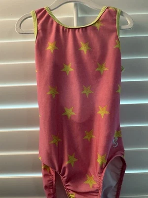 Leotardo K-Bee GIMNASIA DANZA BALLET talla CL niño grande ROSA AMARILLO estrellas Foto 1 de 3
